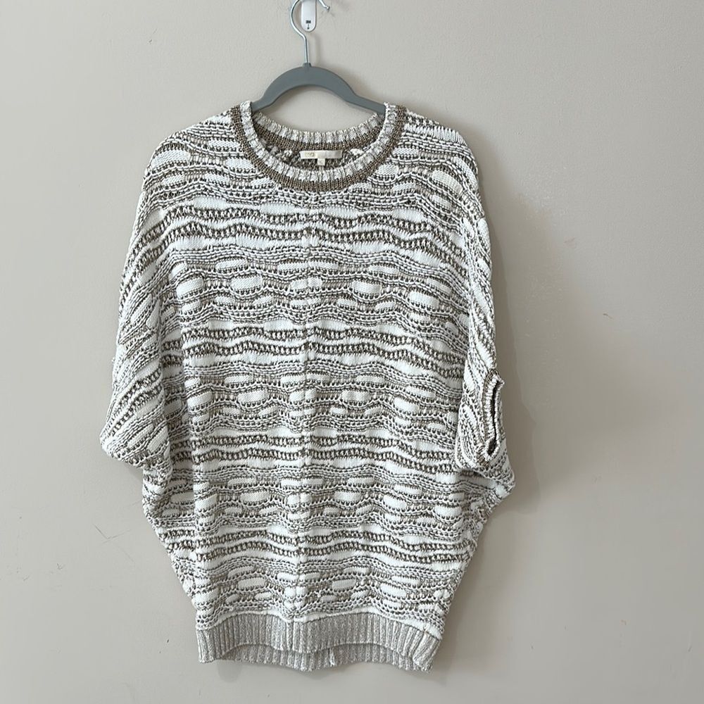 Maje Pull Type Poncho Jumper Ecru Beige One Size